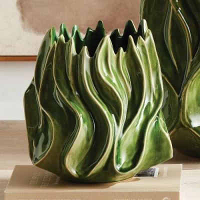 Napa Home & Garden Callista Vase Medium In Green