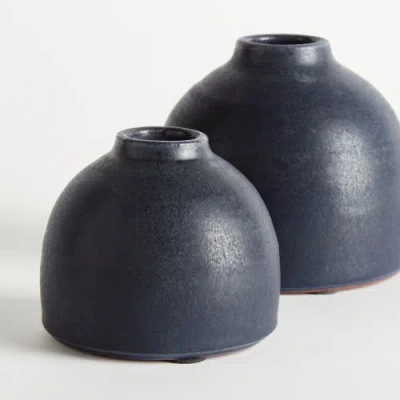 Napa Home & Garden Studio Bud Vases, Set Of 2 In Blue