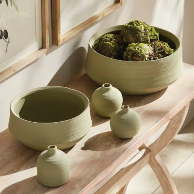 Napa Home & Garden Regina Decorative Bowls Set Of 2 In Green
