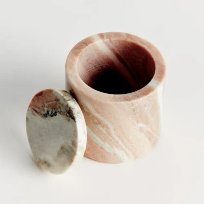 Napa Home & Garden Jaqueline Round Lidded Box Short In Neutral