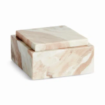 Napa Home & Garden Jaqueline Square Lidded Box Short In Neutral