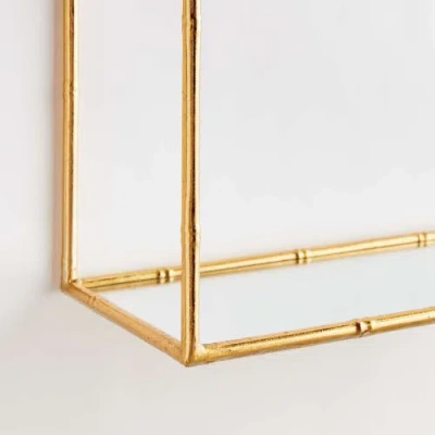 Napa Home & Garden Daphne Mirrored Wall Shelves Set Of 3 In Gold