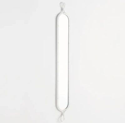 Napa Home & Garden 58.5"h X 0.75"d X 7.75"w Silver Framed Tall Narrow Full Length Wall Mirrors Set O In Silver