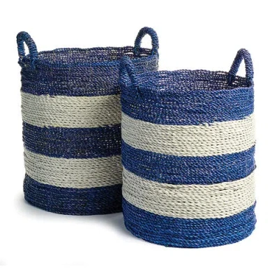 Napa Home & Garden Barclay Butera Totes Adore Utility Baskets Set Of 2 In Blue