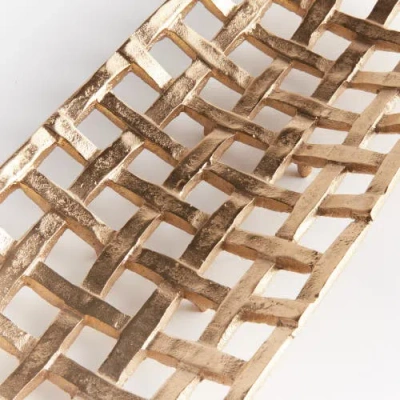 Napa Home & Garden Lopa Decorative Rectangular Tray In Gold