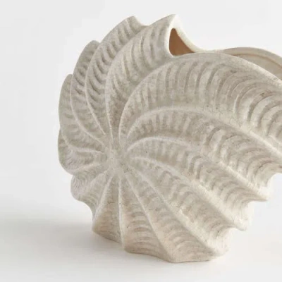 Napa Home & Garden Nautilus Shell Vase In White