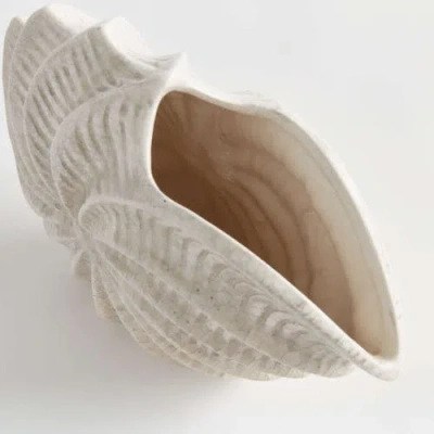 Napa Home & Garden Nautilus Shell Vase In White