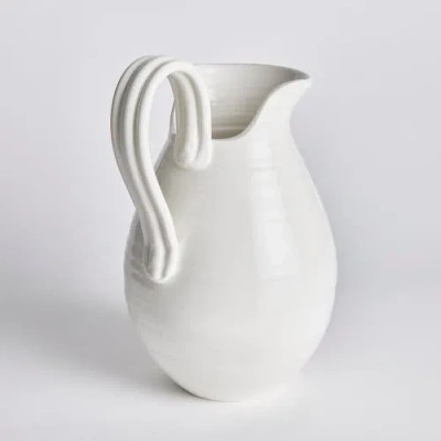 Napa Home & Garden Modena Decorative Vase Pitcher Small In White