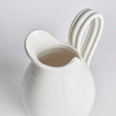 Napa Home & Garden Modena Decorative Vase Pitcher Small In White