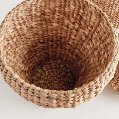 Napa Home & Garden Water Hyacinth Ginger Jars, Set Of 2 In Brown