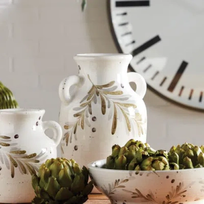 Napa Home & Garden Lazio Jar With Handles Large In White