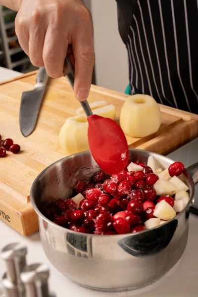 Cuisipro 8-inch Silicone Piccolo Solid Spoon In Red