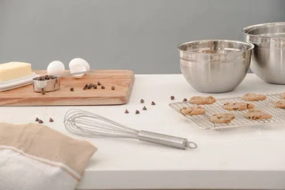 Cuisipro Stainless Steel Mixing Bowl 3 Piece Set In Silver