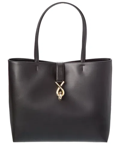 Furla Mianova Large Leather Tote In Black