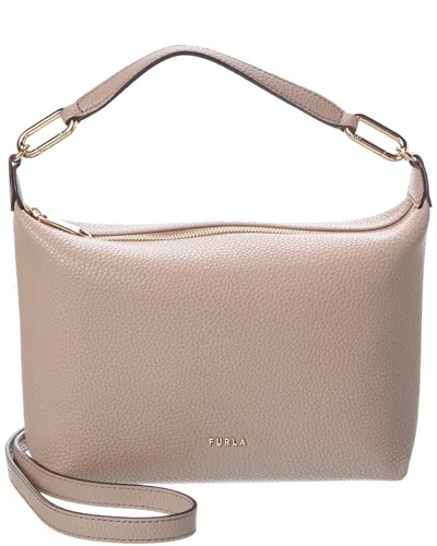 Furla Teia Large Leather Crossbody In Neutral