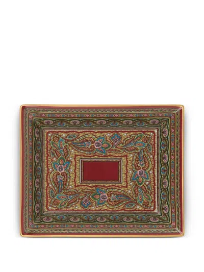 Etro Home ペイズリートレイ 20cm X 16cm X 4xm In Multi