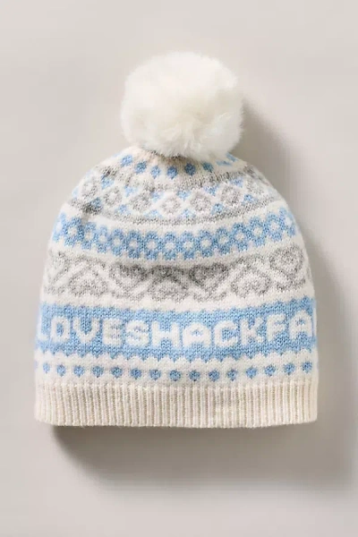 Loveshackfancy Wool Pom-pom Beanie In Multi