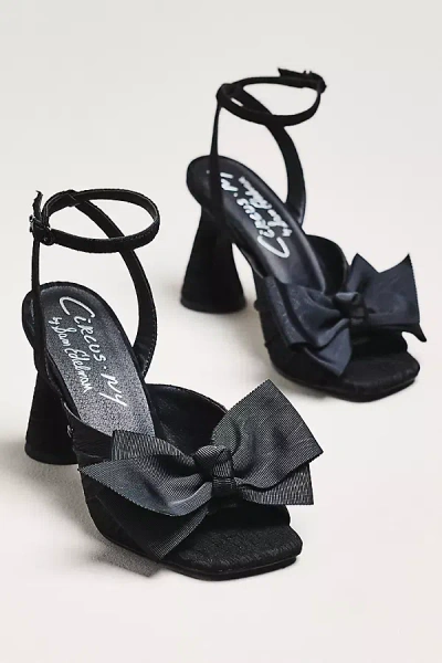 Circus Ny By Sam Edelman Wilma Bow Ankle-strap Heels In Animal Print