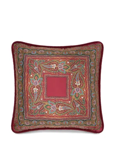 Etro Home プリント シルククッション 45cm X 45cm