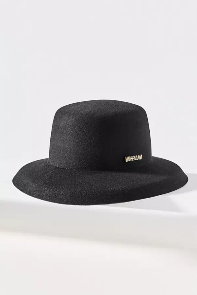 Van Palma Emily Wool Bucket Hat In Black