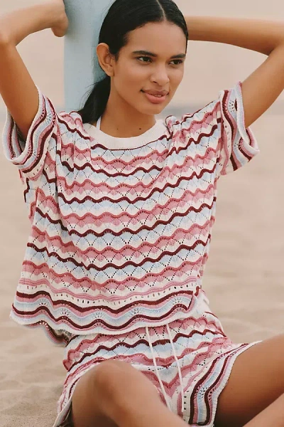 L*space Sun Chaser Crochet Crop Top In Multi