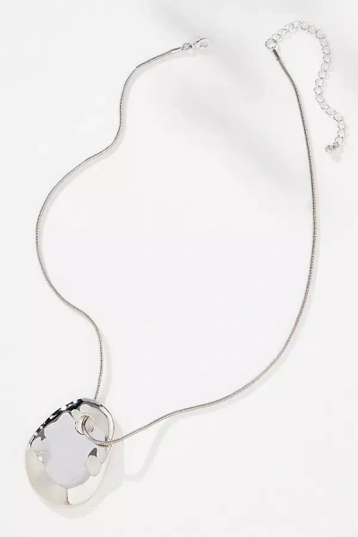 By Anthropologie Delicate Sleek Pendant Necklace In Metallic