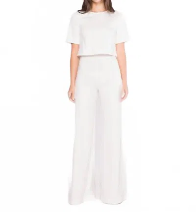 Ripley Rader Women's Pont Knit Wide Leg Pants In Off White In White
