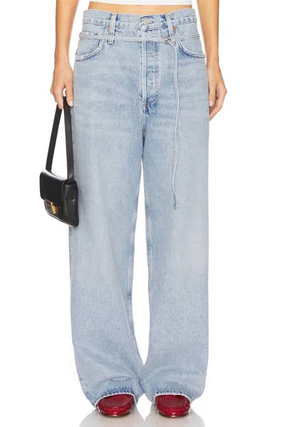 Agolde Emmi Wide Leg Jean In Incline In Blue