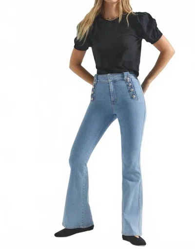 Derek Lam 10 Crosby Robertson Flare Jeans In Bowery In Blue