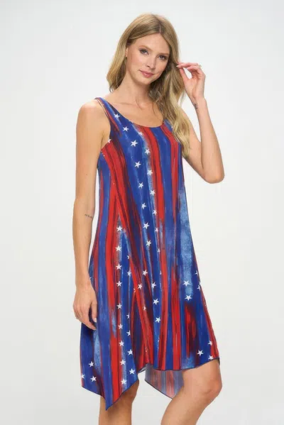 Truedames Bns Diamond Side Tank Dress In Multi