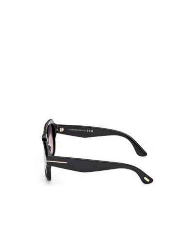 Tom Ford Rhonda 56mm Gradient Pilot Sunglasses In Black