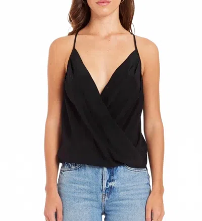 Amanda Uprichard Crossover Cami In Black In Black