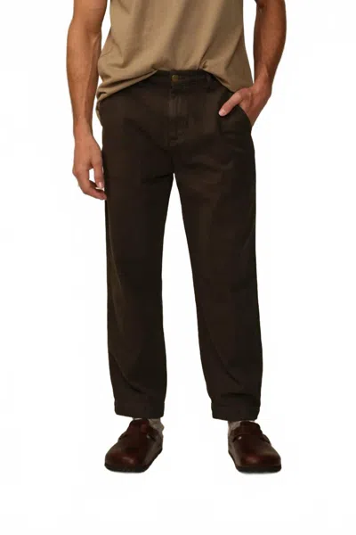 Road To Nowhere Pilon Trouser Pants In Shadow In Brown