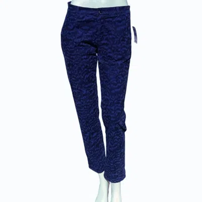 Ag Women's Caden Tailored Trouser In Blue Patterned In Blue