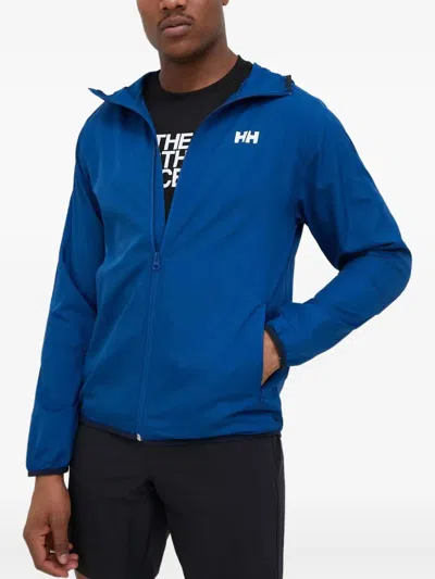 Helly Hansen Zipp Hooded Jacket In Blue
