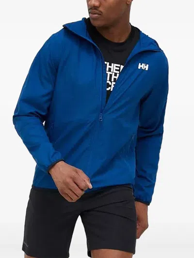 Helly Hansen Zipp Hooded Jacket In Blue