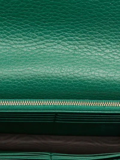 Pre-owned Gucci 2016-2025 Interlocking G Dollar Calfskin Wallet On Chain Crossbody Bag