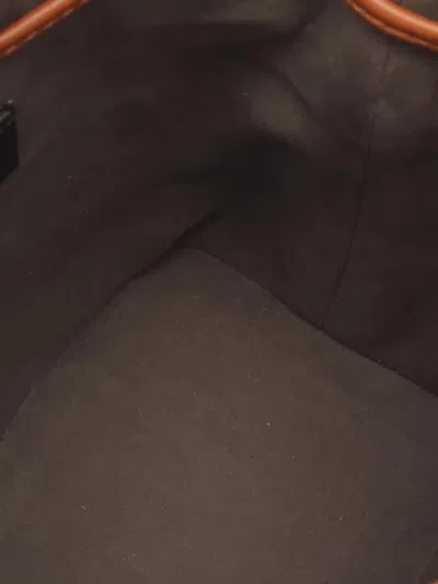 Pre-owned Fendi 2010-2025 Mini Zucca Embossed Leather Mon Tresor Bucket Bag