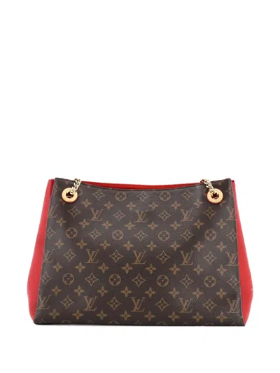 Pre-owned Louis Vuitton Surene Handbag Monogram Canvas With Leather Mm Shoulder Bag