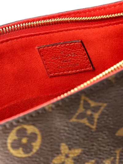 Pre-owned Louis Vuitton Surene Handbag Monogram Canvas With Leather Mm Shoulder Bag