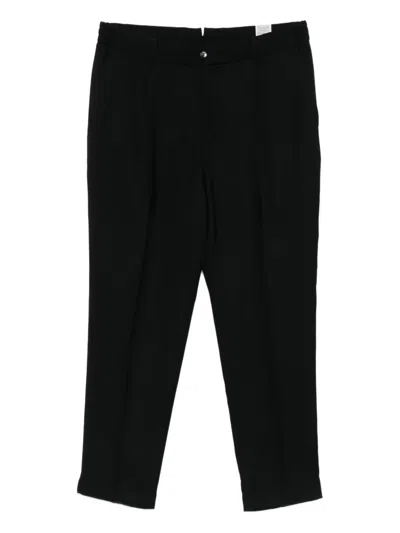 Luigi Bianchi Mantova Pleat-detail Trousers In Black