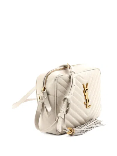 Pre-owned Saint Laurent Lou Camera Bag Matelasse Chevron Leather Small Crossbody Bag