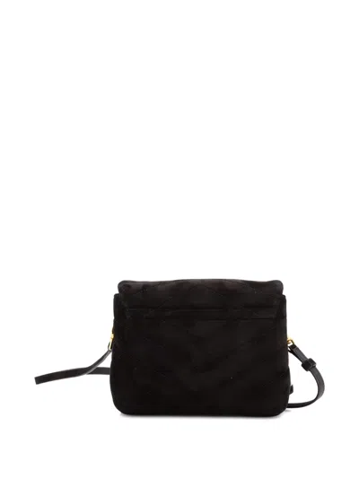 Pre-owned Saint Laurent Loulou Shoulder Bag Matelasse Chevron Suede Toy Crossbody Bag