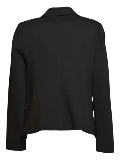 True Royal Double-breasted Pocket Blazer In Black