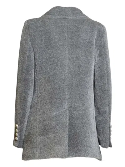Tagliatore Double-breasted Coat In Gray