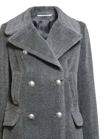 Tagliatore Double-breasted Coat In Gray
