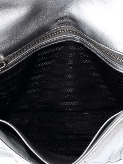 Pre-owned Prada Chain Flap Shoulder Bag Diagramme Quilted Leather Medium Crossbody Bag