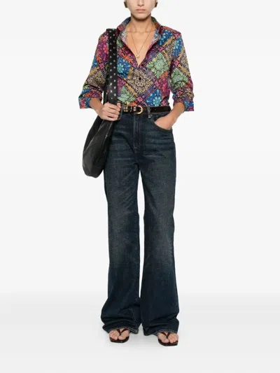 Etro Floral-print Shirt In Multi