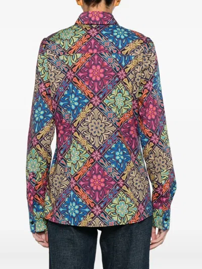Etro Floral-print Shirt In Multi