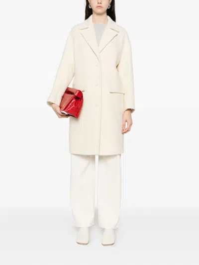 Dondup Flap-pocket Coat In Pink